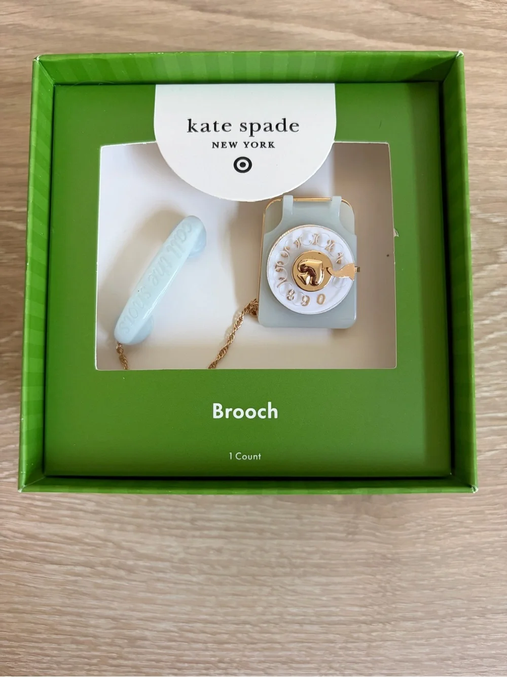 Kate Spade New York X Target Telephone Brooch Call The Shots Quirky Whimsical